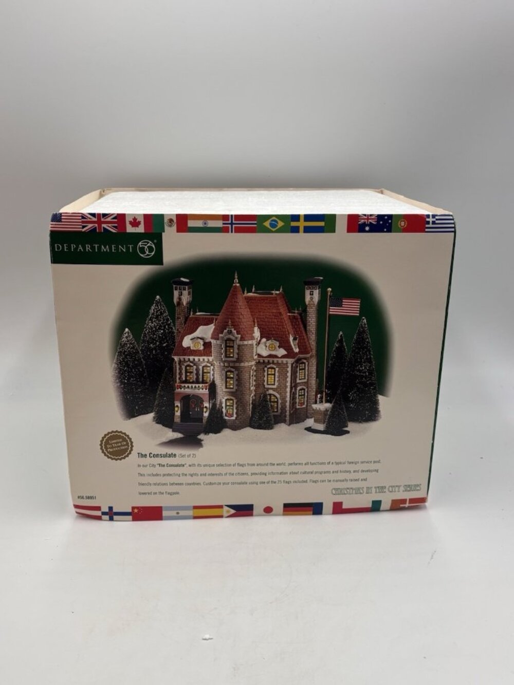 Department 56 Christmas In The City Series The Consulate 56.58951